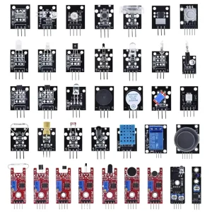37/45 Piece Sensor Kits with Ultrasonic Distance Measurement for Raspberry Pi UNO R3 Compatible for Smart Cars