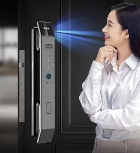 3D Face Electronic Digital Biometric Fingerprint Password Card Code Wishome Smart Door Lock With Key for Homes