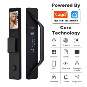 3D Face Recognition Camera Doorbell Smart Door Lock Palm Vein Fingerprint WiFi Alarm Biometric Lock Home Security System