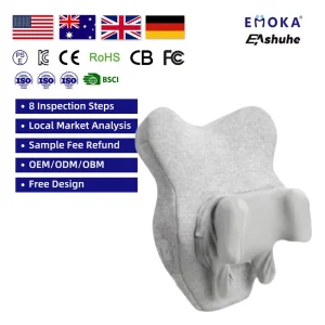 3D Kneading Waist Neck Massager Multi-functional Shiatsu Device Pillow Full Body Foldable for Car Office Home Use