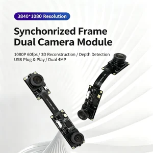 3D Stereo Camera USB Binocular Camera Module Rolling Shutter Dual Lens for 3D Mapping Scanning Equipment