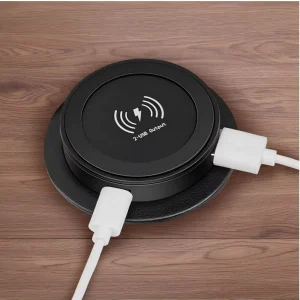 3-in-1 Multifunctional Wireless Charger, 15W/18W Fast Charging, Surface-Mounted Built-In Mobile Wireless Charger for Offices and Kitchens