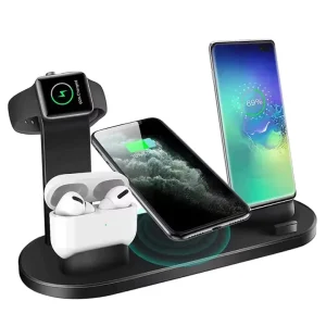 4-in-1 Wireless Charging Station, Wireless Charging Stand, Wireless Charger for iPhone, Watch, and Earphones