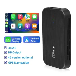 4 64g Wireless Carplay & Android Auto Adapter Netlfix Youtube Automotive Magic Media Smart Ai Box