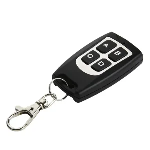 4 Buttons 433MHz Wireless Universal Remote Controller RF Transmitter Key Learning Code 1527 Chip Work Receiver