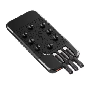 4 Devices Quick Charge Smart Wireless Power Bank With Mobile Phone Holder