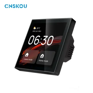 4-Inch Multi-Functional Touch Screen Control Panel with Alexa Voice Zigbee/Wi-Fi Wires 10A