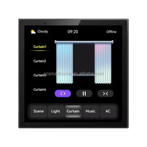 4-Inch Smart Home Control Panel Multi-Functional Music WiFi IPS Display App Intelligent Touch System Smart Home Kits