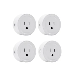 4-Pack Mini Smart Power Socket Plug Wi-Fi Enabled Alexa/Google Home Compatible Schedule On/Off Timer No Hub Required