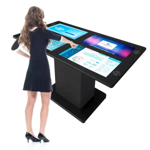 4 Screen Interactive Touch Screen Wireless Charging Smart Table for Restaurant Cafe Hotel and Entertainment