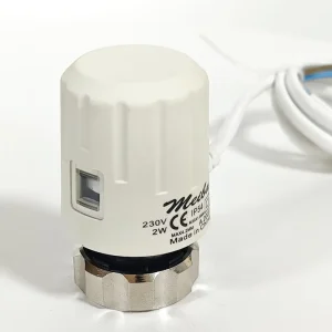 4-Wire Gas Electric Smart Floor Heating Thermal Actuator for Hotel Use High Quality 230V IP54 Protection Anti-flammable Material