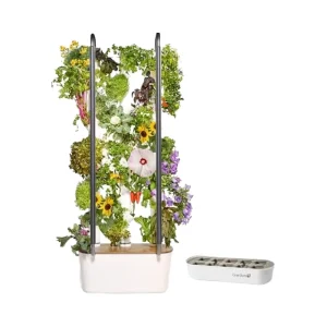 4.0 Home Kit Smart Indoor Vertical Tower Garden Hydroponics System LED Grow Lights Eco-Friendly Pots 30-Day Kelby Trial
