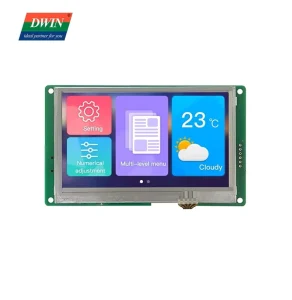 4.3 Inch 480*272 Smart UART Serial LCD Display Module Capacitive Touch Screen HIM Panel Working with Arduino/STM/ESP