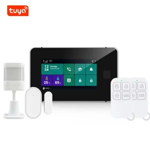 4.3” Touch Screen SOS GSM 4G WiFi Smart Security System Tuya Anti Burglar Intrusion Home Alarm Systems