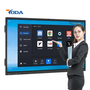 40 to 100 Points Touch Screen All in One 4K Smart Board Interactive Flat Panel Whiteboard for Conference and Classroom Education