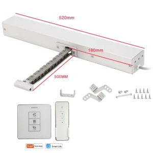400 500 600 700 800mm Stroke Tuya Smart Life App Wireless Motorized Window Opener AUTOMATIC WINDOW Motors for Roof Greenhouse