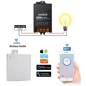 40a Smart House Homekit Smart Ac Controller Wifi Rf Wireless Remote Control Switches Smart Home System Tuya Wifi Smart Switch