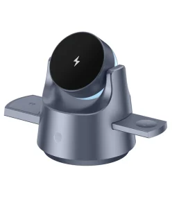 4-in-1 Charging Station, 25W Wireless Charger for Multiple Devices—Phones, Watches, and Earbuds—with RGB LED Light