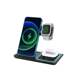 4-in-1 Multi-Function Wireless Charger Stand and Fast Charging Station for Mobile Phones and Accessories