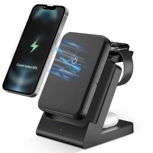 4-in-1 Magnetic Wireless Charging Station Universal Charger Dock with Detachable Power Supply