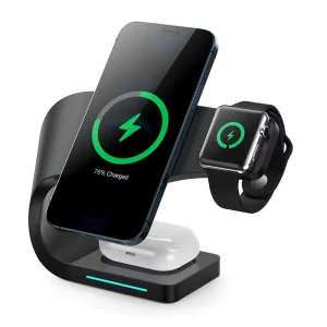 4-in-1 Fast Wireless Charging Dock for Electronic Devices and Watch