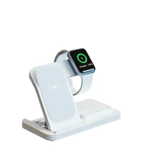 4-in-1 Wireless Charger, Wireless and Wired Charging Station, Multifunctional Charger