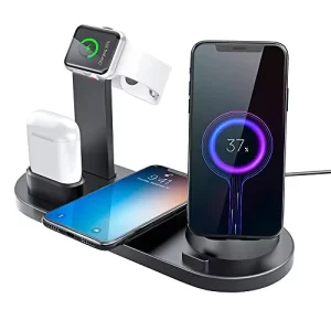 Wholesale Portable Multifunctional 4-in-1 Wireless Charger, 15W Fast Charging Station, Custom Logo