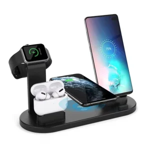 4-in-1 Charging Station, Fast Wireless Charger for iPhone and Earphones