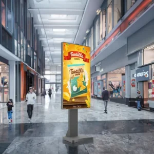 43 49 55 65 Inch 2500Nits High Brightness 3D Transparent Smart Touch Digital Poster Advertising LCD Window Display Screen