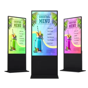43/49/55/65 Inch Floor Stand Digital Signage Displays Android WIFI Kiosk Indoor FHD LCD Smart Advertising Display Players