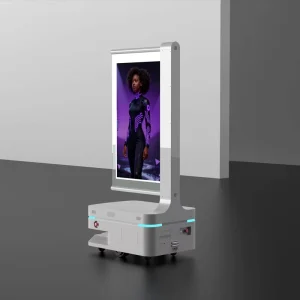 43 Inch Digital Signage AI Robot Interactive Advertising Display Smart Touch Screen Kiosk for Shopping Mall
