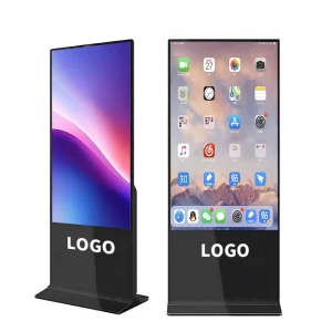 43 Inch Lcd Battery Rechargeable Movable 4k Digital Signage and Displays Outdoor Kiosk Waterproof Advertising Screen