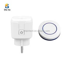 433 MHZ RF WIFI Remote Control Switch Wireless Electrical Sockets AC 265V 16A Single Plug Transmitter Home Appliance LED Plastic