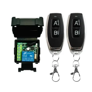 433 MHz Learning Code Smart Waterproof Garage Gate Motor Light ON OFF Wireless Remote Control DC 12V 1CH 1 Year 4 Buttons