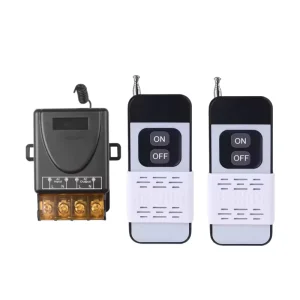 433MHz RF Controller Gate Garage Dual Channel Remote Receiver Learning Code AC85 240V for Automatic Function