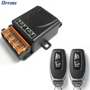 433MHz RF Learning Code Remote Control Kit Receiver AC85 240V for Smart Home Use Fan Light Switches Wireless Controller Included