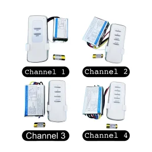 433MHz RF Wireless Remote Control Switch 220V 10A 1 2 3 4 Channel Smart Relay Module for LED Lighting
