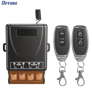433MHz Relay Wireless Remote Control Receiver 30A RF Smart Remote Control Switch Transmitter+ Receiver 315MHz Remote controller