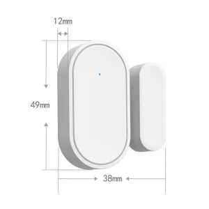 433MHz Smart Door Sensor ABS Plastic Home Security Alarm System with 2.4G Wi-Fi App Alarm Easy Installation Battery
