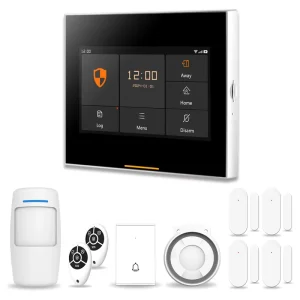 433MHz Tuya Smart WiFi Wireless Home Security Alarm System Kit 12mm Ultra thin Body 600MHz Smart Chip Supports 200