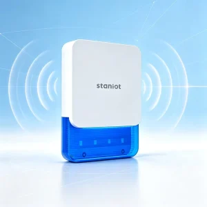 433MHz Wi Fi Portable Outdoor Siren Alarm 120DB High Volume Power Detection Home Alarm Alexa Compatible Door Magnetic Sensor