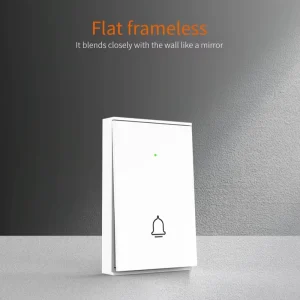 433MHz Wireless Doorbell Button Work with Control Panel Door Bell Button Indoor Home Burglar Security Alarm System