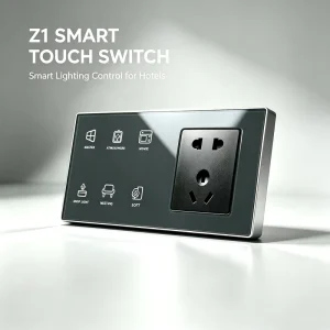 433MHz Wireless Hotel Smart Touch Switch Light Dimming Air Conditioner Curtain TV Control Customized Functions & Colors OEM ODM