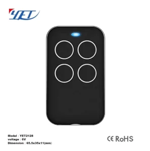 433MHz Wireless Remote Control – 4-Button Automatic Controller with Copier Function | Universal Remote for Smart Home Automation
