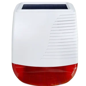 433MHz Wireless Solar Outdoor Sound Light Alarm ABS Home Security System Wi Fi Tuya App 100m Detection Range