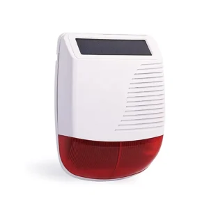 433MHz Wireless Solar Siren Alarm Sound Light Flash 110dB Outdoor Strobe Waterproof for Home Security Alarm System Smart Burglar