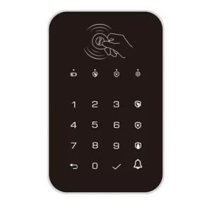 433Mhz Wireless Touch Keyboard RFID Card Arm or Disarm Password Keypad for Home Security Alarm Support Tuya Smart System