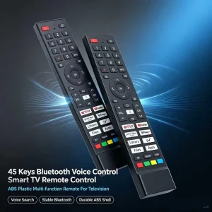 45 Keys ABS Plastic Voice Smart TV Remote Controller OEM ODM