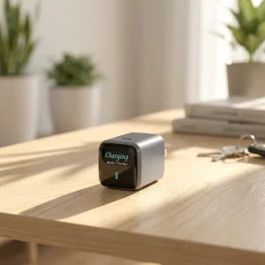 45W AI Smart GaN Mini Digital Interactive Display PD 3.0 OTP Protected Type C Fast Charger