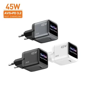 45W GaN Single USB-C Charger SmartSense QC 3.0 PD 3.0 Approved CE UK Plug Home Office Portable Mini